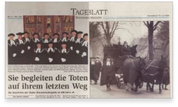 Sie begleiten die Toten auf ihrem letzten Weg
