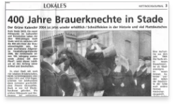 400 Jahre Brauerknechte in Stade